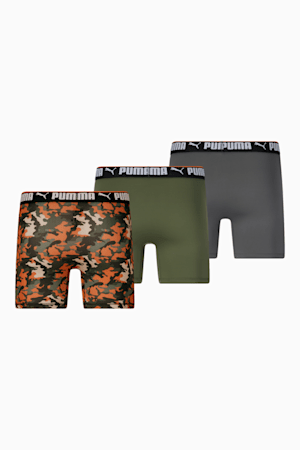 Men's Boxer Briefs [3 Pack], BLACK / ORANGE, extralarge